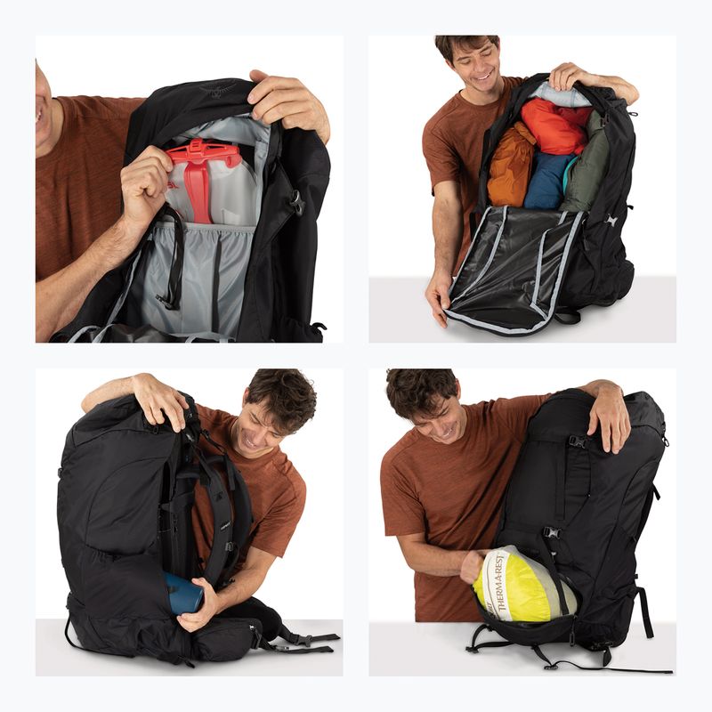 Туристическа раница Osprey Farpoint Trek 70 l black 13
