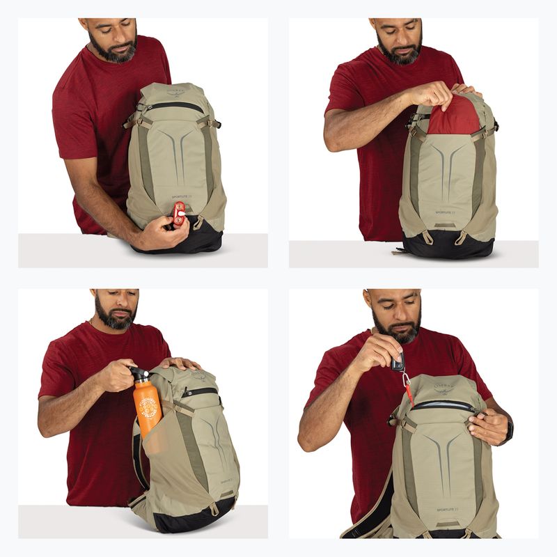Туристическа раница Osprey Sportlite 22 l olive tan 12