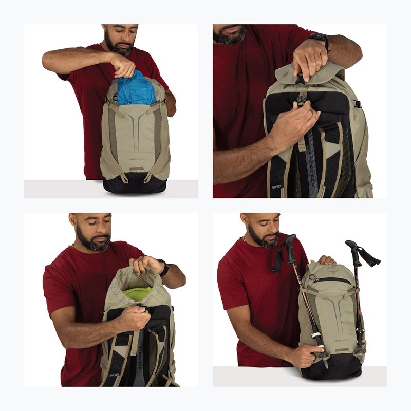 Туристическа раница Osprey Sportlite 22 l olive tan 13