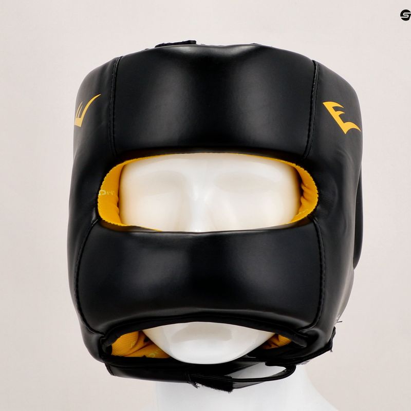Мъжка боксова каска EVERLAST Elite Lea Headgear black EV 720 6