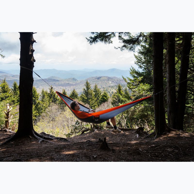 ENO SuperSub Ultralight хамак за туризъм с въглен/оранжев цвят 8