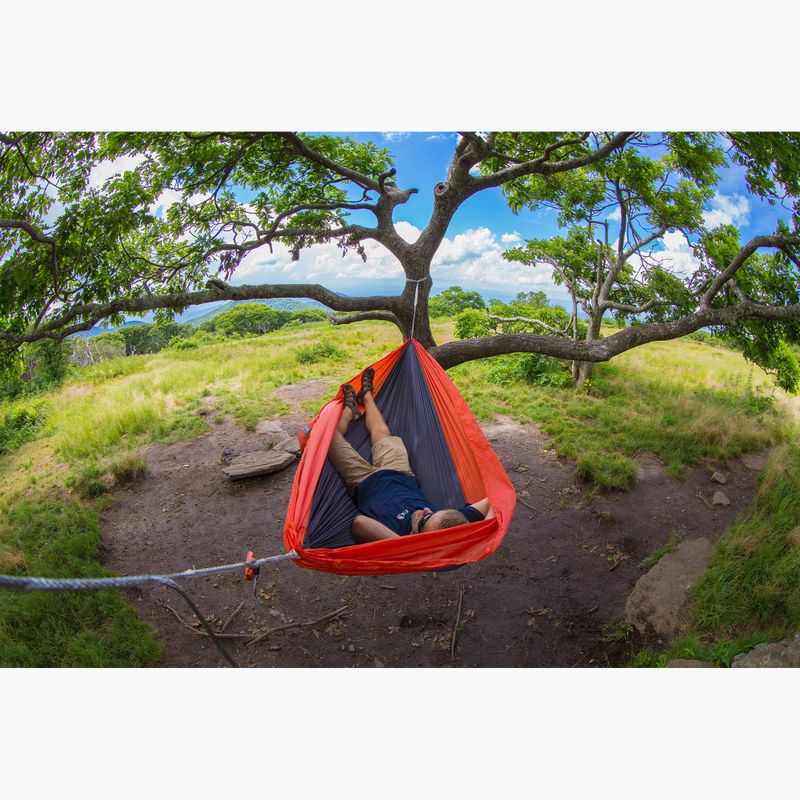ENO SuperSub Ultralight хамак за туризъм с въглен/оранжев цвят 9