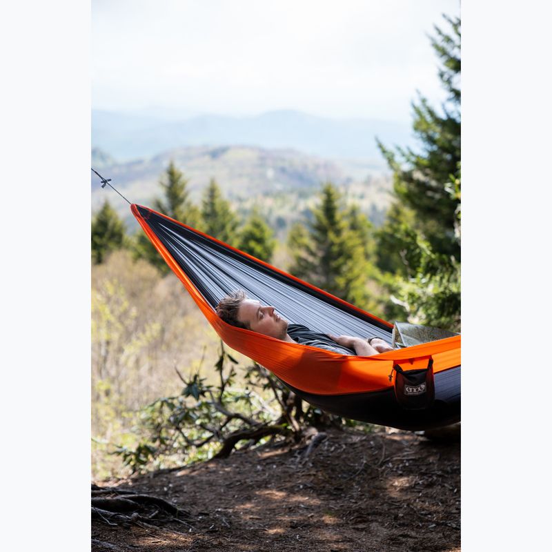 ENO SuperSub Ultralight хамак за туризъм с въглен/оранжев цвят 12
