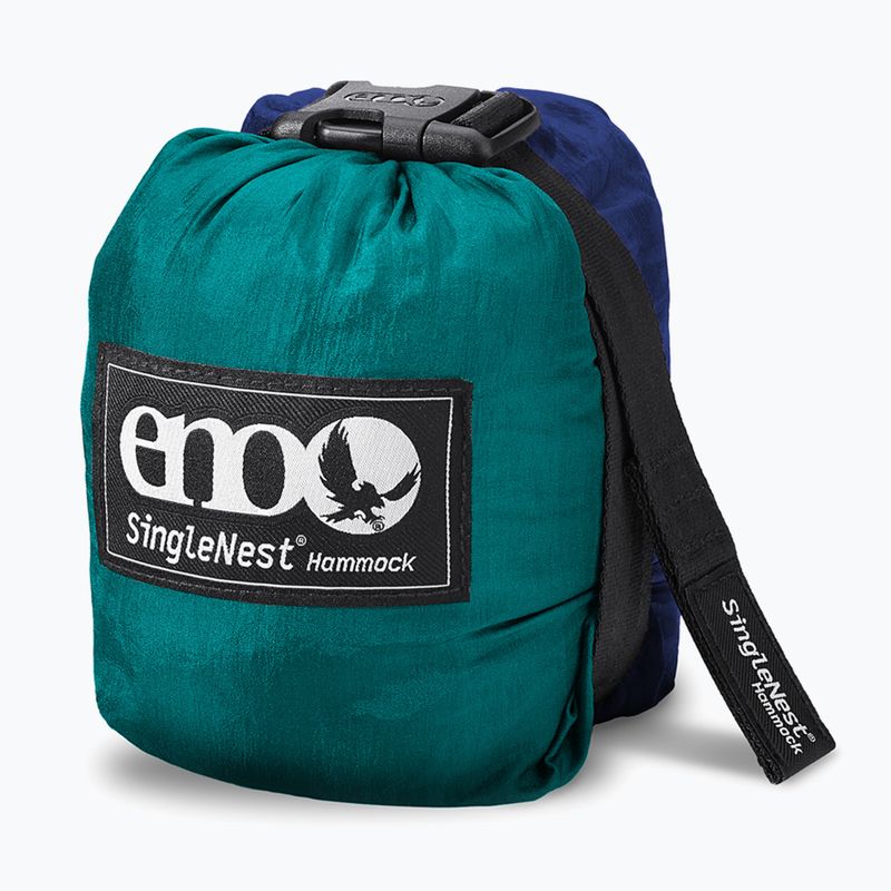 ENO SingleNest seafoam / navy хамак за туризъм 4