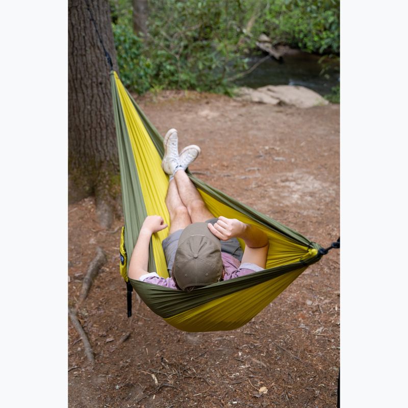 Туристически хамак ENO Single Nest melon/olive 3