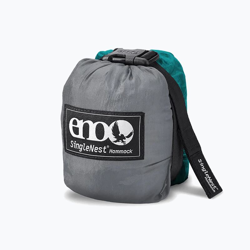 Туристически хамак ENO Single Nest grey/seafoam 2