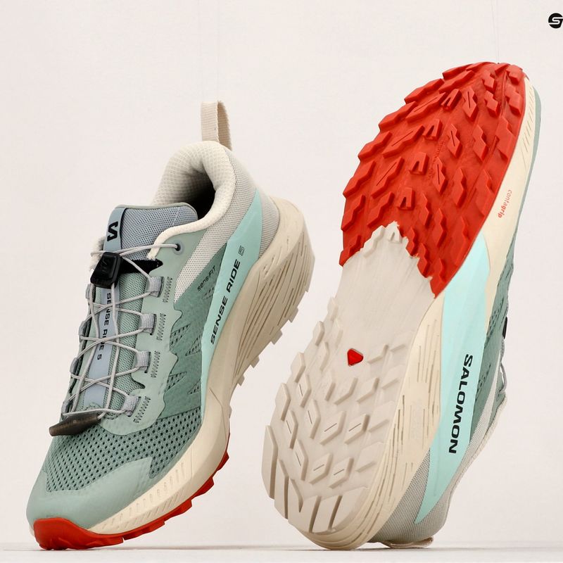 Дамски обувки за бягане Salomon Sense Ride 5 Lily Pad/Rainy Day/Bleached Aqua L47212300 14