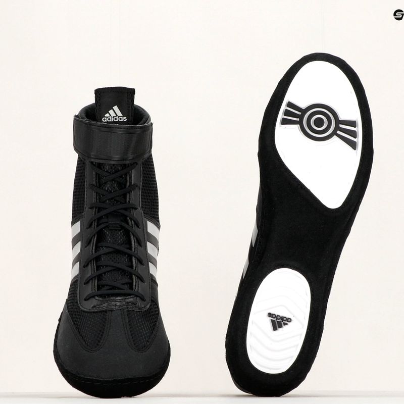 Мъжки боксови обувки adidas Combat Speed.5 черно/сребърно 12