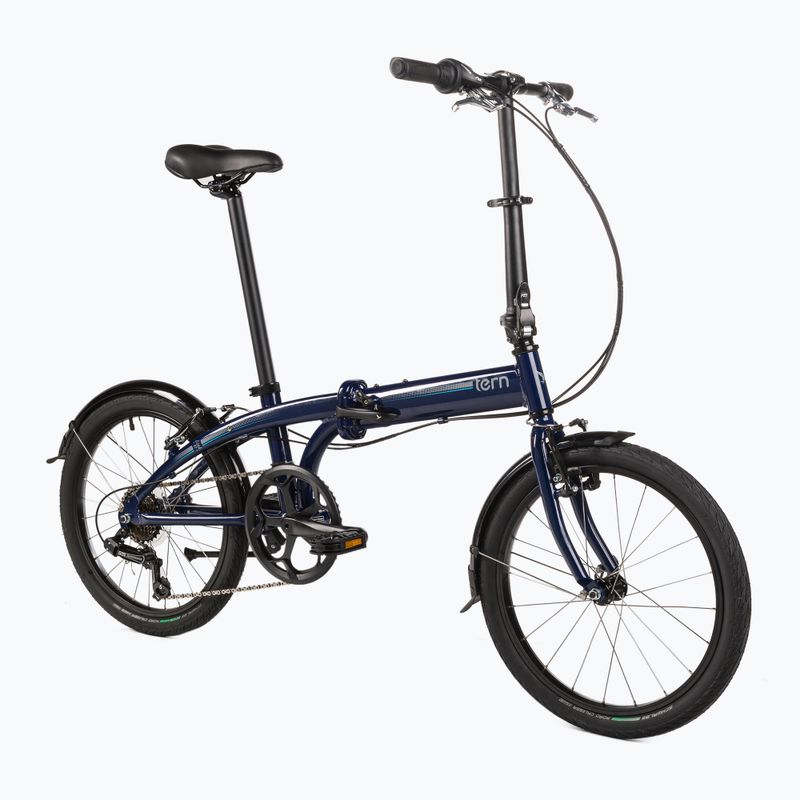 Сгъваем градски велосипед Tern Link B7 navy 2