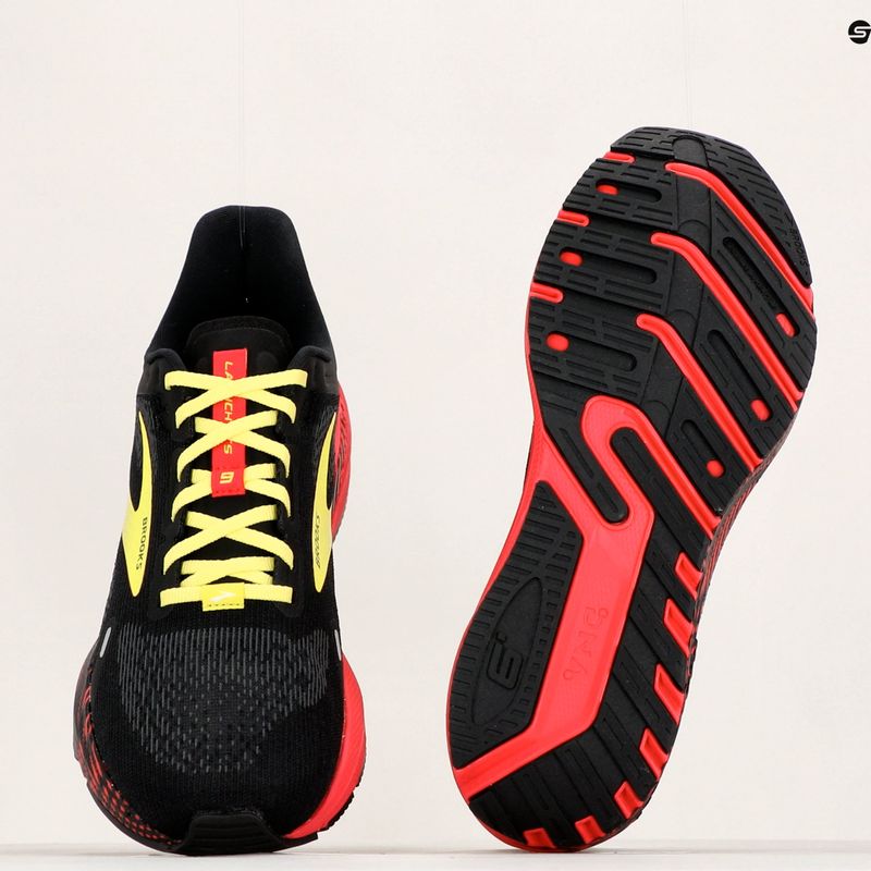 Brooks Launch GTS 9 мъжки обувки за бягане черно/розово/жълто 11