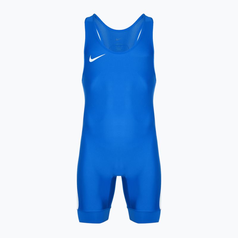 Мъжки гащеризон Nike Grappler Elite Singlet royal/white