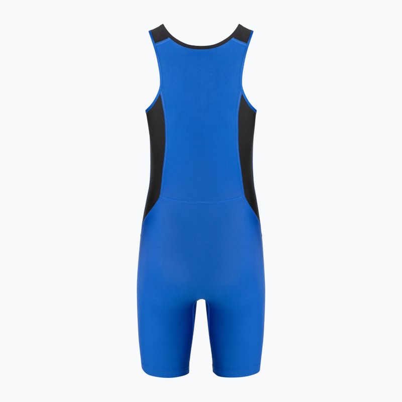 Мъжки борцов трико Nike Weightlifting Singlet royal/black 2