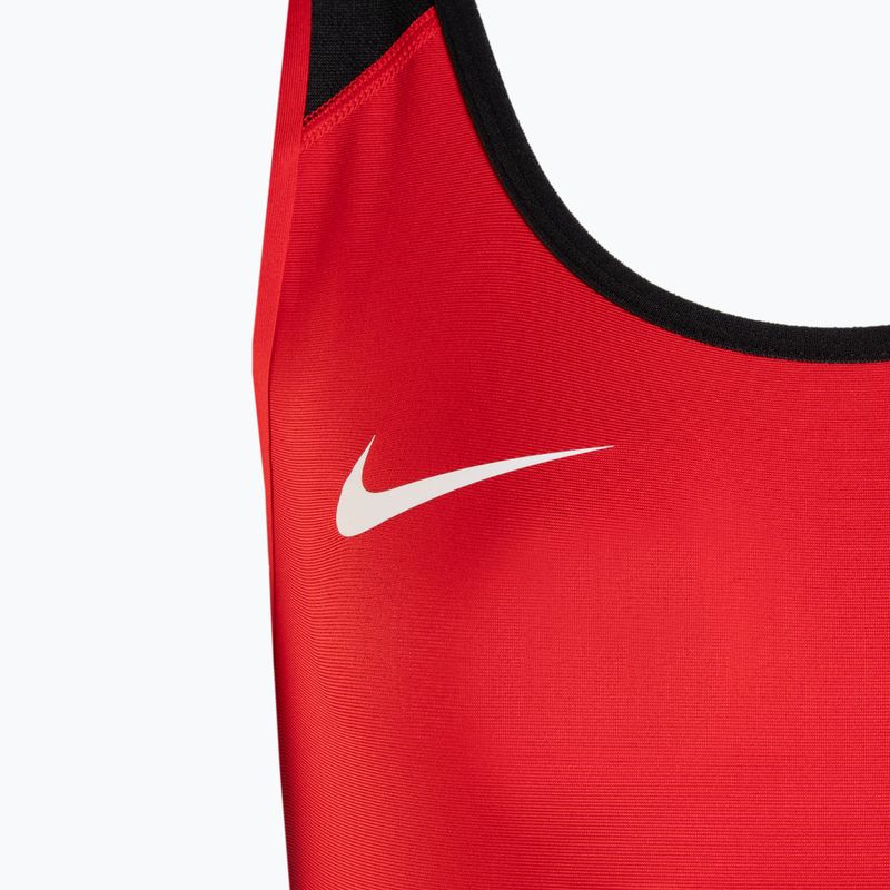 Дамски борцов трико Nike Weightlifting Singlet scarlet/black 3
