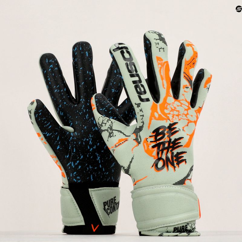 Детски вратарски ръкавици Reusch Pure Contact Fusion Junior зелени 5372900-5444 8