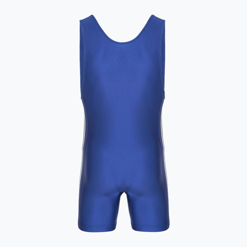 Мъжки гащеризон adidas 3 Stripe Singlet royal/white 2