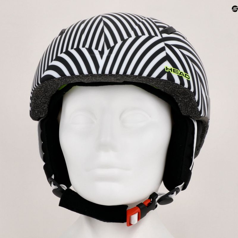 Детска ски каска HEAD Mojo 2022 бяла и черна 328632 12