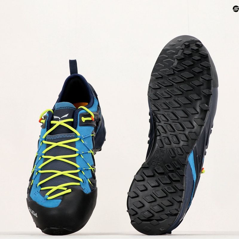 Salewa Wildfire Edge premium navy/fluo yellow мъжки обувки за подход 11