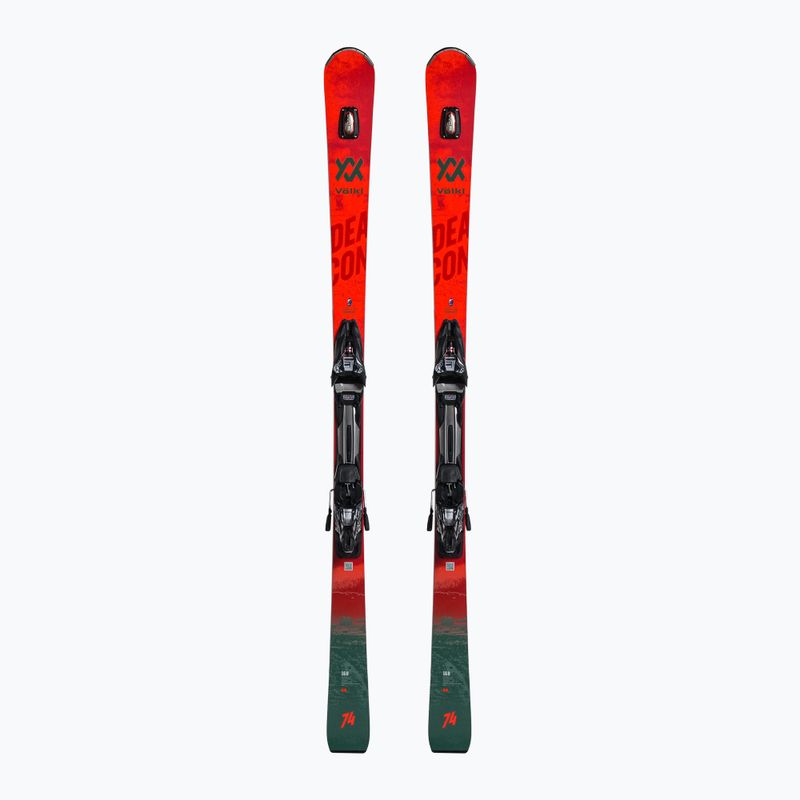 Völkl Deacon 74+RMotion2 12 GW ски за спускане червено/сиво 121151/6877T1.VB