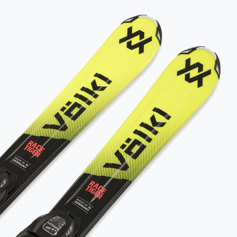 Детски ски за спускане със ски автомати Völkl Racetiger Jr Yellow+7.0 VMotion Jr 130-160 cm 4