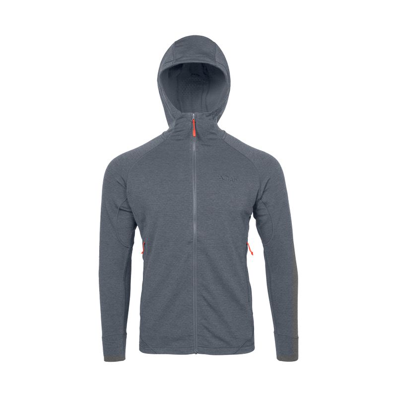 Мъжка качулка Rab Nexus grey fleece hoodie QFE-67-ST 2