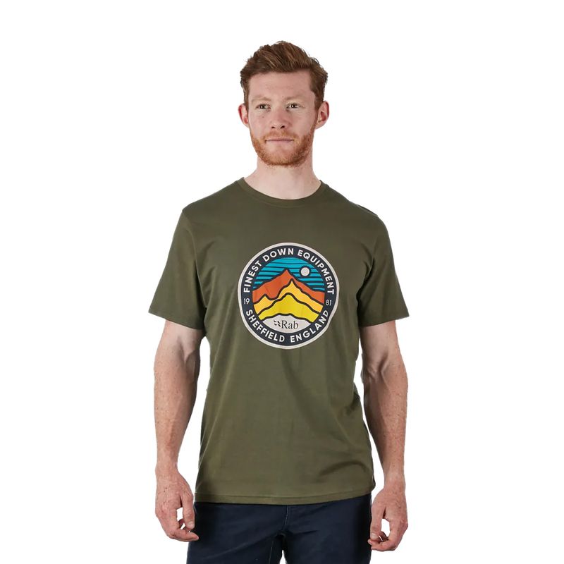 Мъжка риза за трекинг Rab Stance 3 Peaks green QCA-98