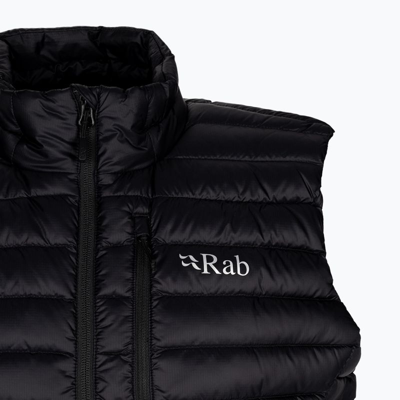 Мъжка туристическа жилетка Rab Microlight черна QDB-18-BL-S 3