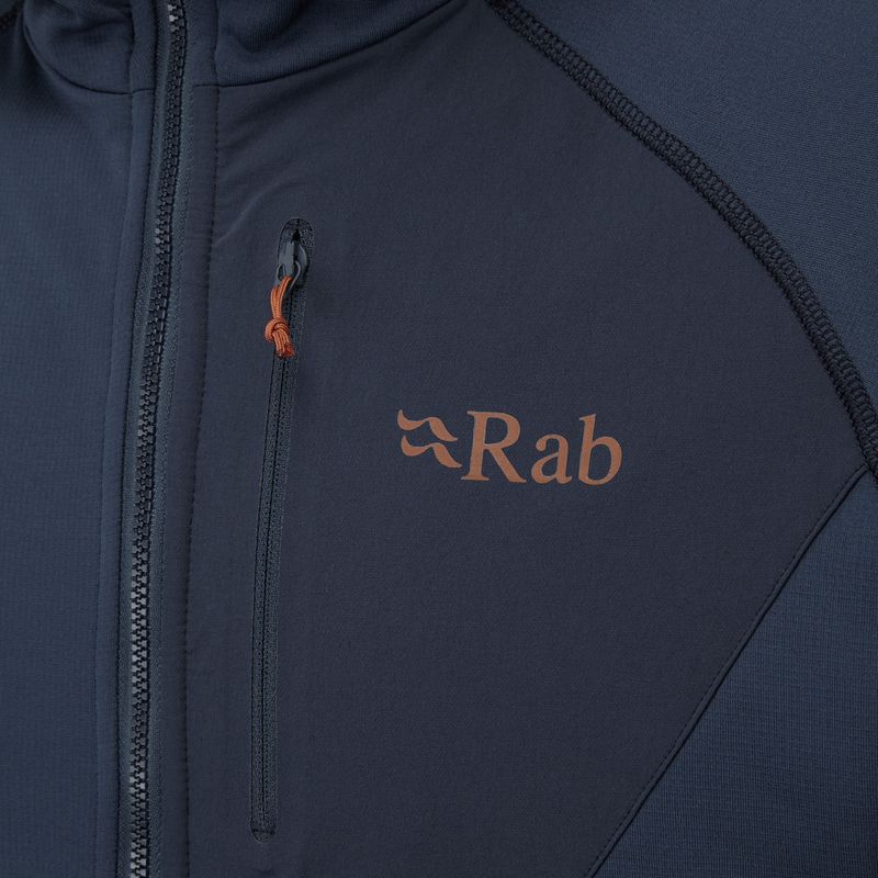 Мъжки суитшърт Rab Superflux Hoody от полар  син QFE-89-DI 4