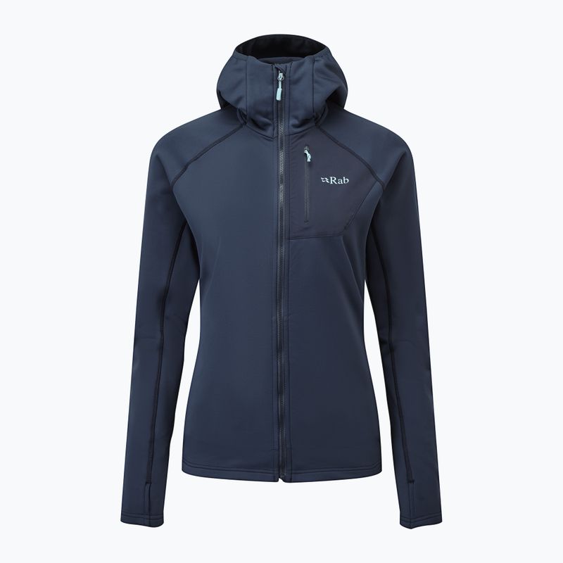 Дамски суитшърт за трекинг Rab Superflux Hoody deep ink