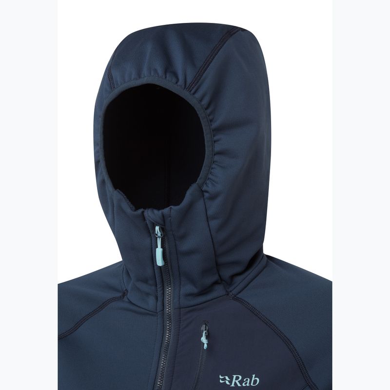Дамски суитшърт за трекинг Rab Superflux Hoody deep ink 3