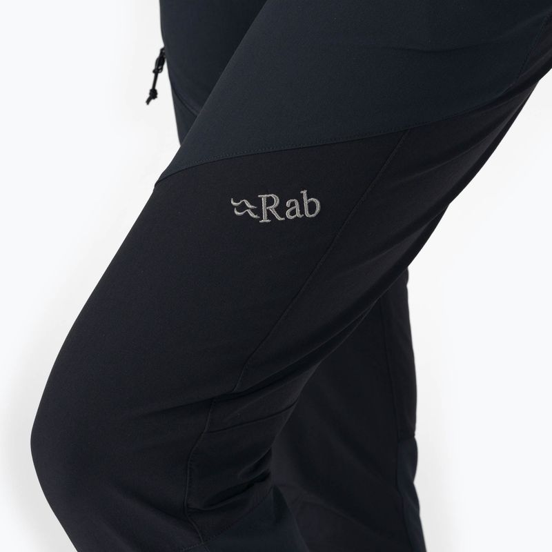 Дамски софтшел панталони Rab Torque Mountain black-grey QFU-41-BE-08 4