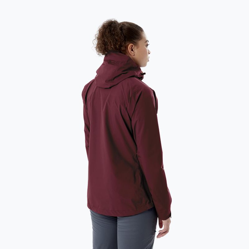 Дамско дъждобранно яке Rab Downpour Eco burgundy QWG-83-HD-08 2