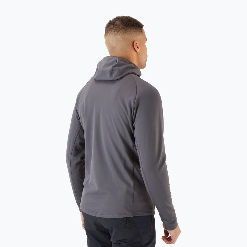 Мъжка поларена блуза с качулка Rab Superflux Hoody grey QFE-89 2