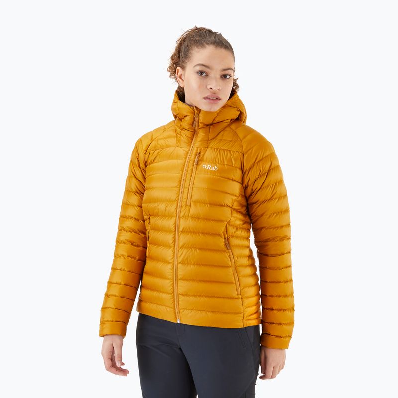 Дамско пухено яке Rab Microlight Alpine yellow QDB-13-DBN-08 7