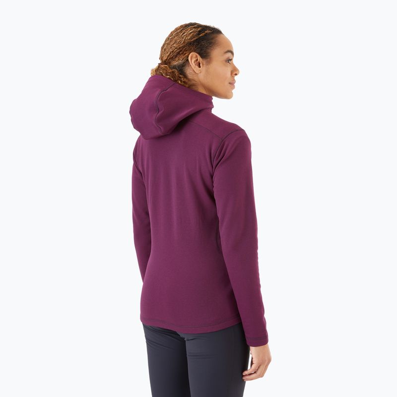 Флийс качулка за жени Rab Geon Hoody purple QFE-94-EGG 2
