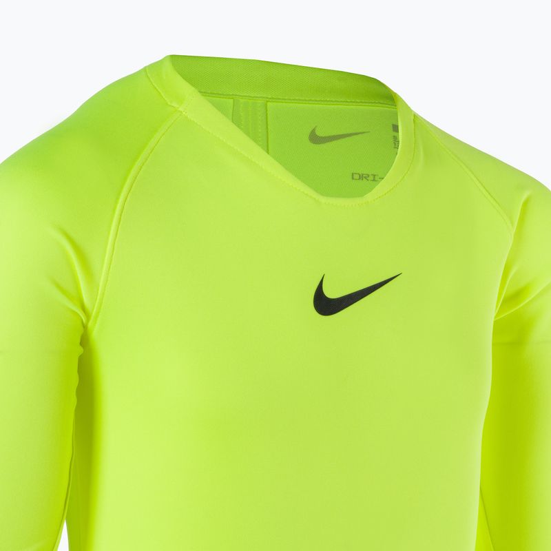 Детски термален ръкав Nike Dri-FIT Park First Layer volt/black 3