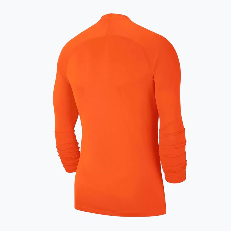 Детски термален суитшърт с дълъг ръкав Nike Dri-FIT Park First Layer safety orange/white 2