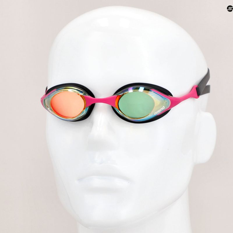 Очила за плуване Arena Cobra Swipe Mirror yellow copper/pink 004196/390 15