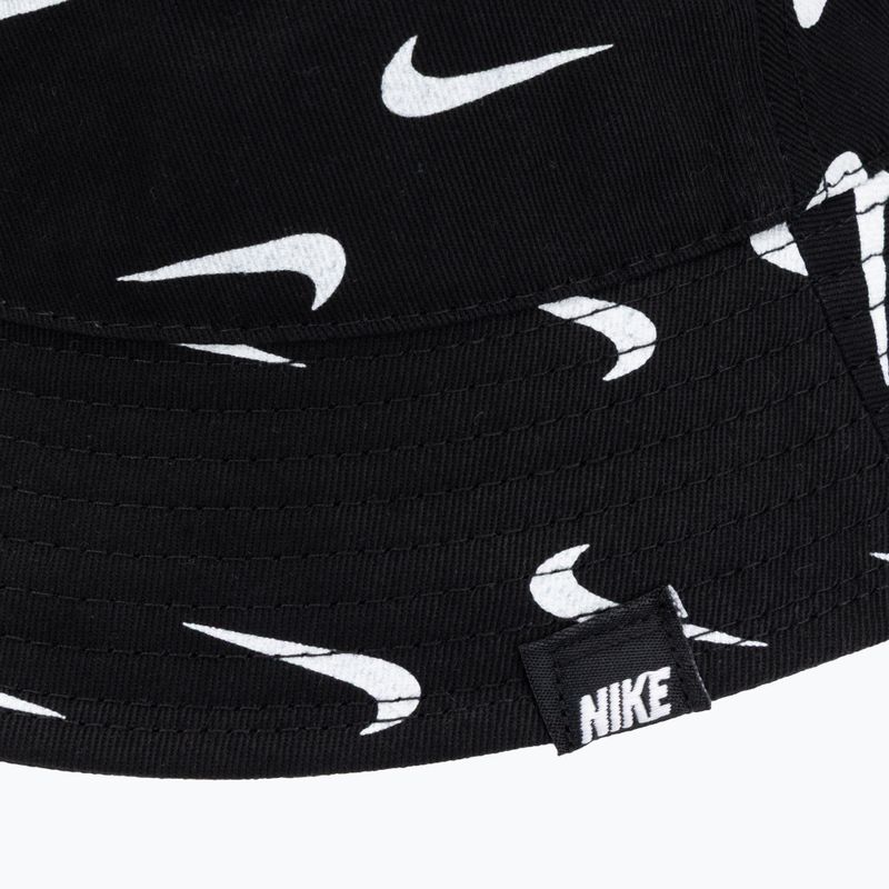 Детска шапка с периферия Nike Swoosh Print Bucket black 3