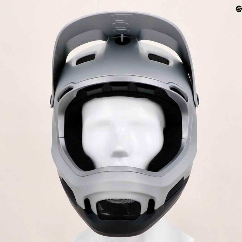 Велосипедна каска POC Coron Air MIPS argentite silver/uranium black matt 7
