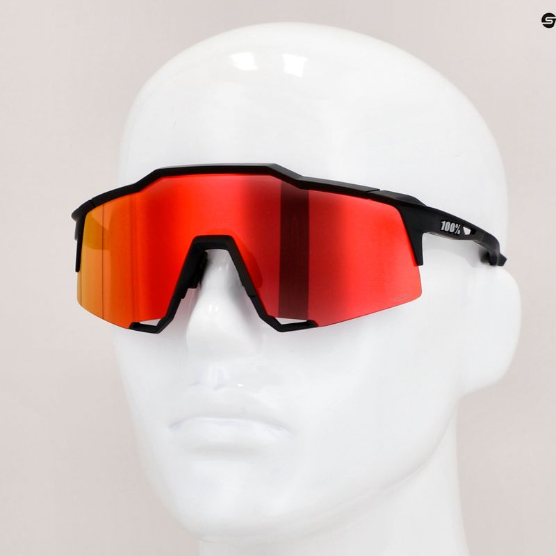 Очила за колоездене 100% Speedcratf Soft tact black/hiper red multilayer mirror 60007-00008 12