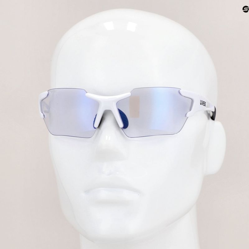 UVEX Sportstyle 803 Race S V white/litemirror blue очила за колоездене 53/2/002/8803 11