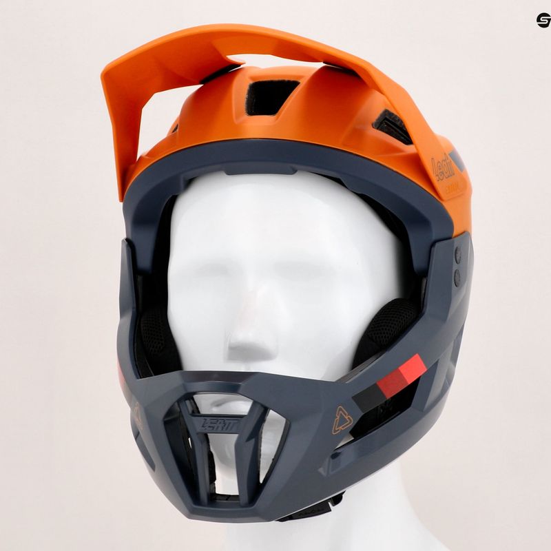 Каска за велосипед Leatt MTB Enduro 2.0 V23 морско синьо и жълто 1023014852 10