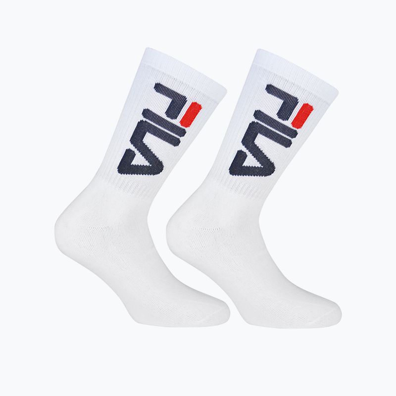 FILA Unisex чорапи за тенис 2 пакета бели 5