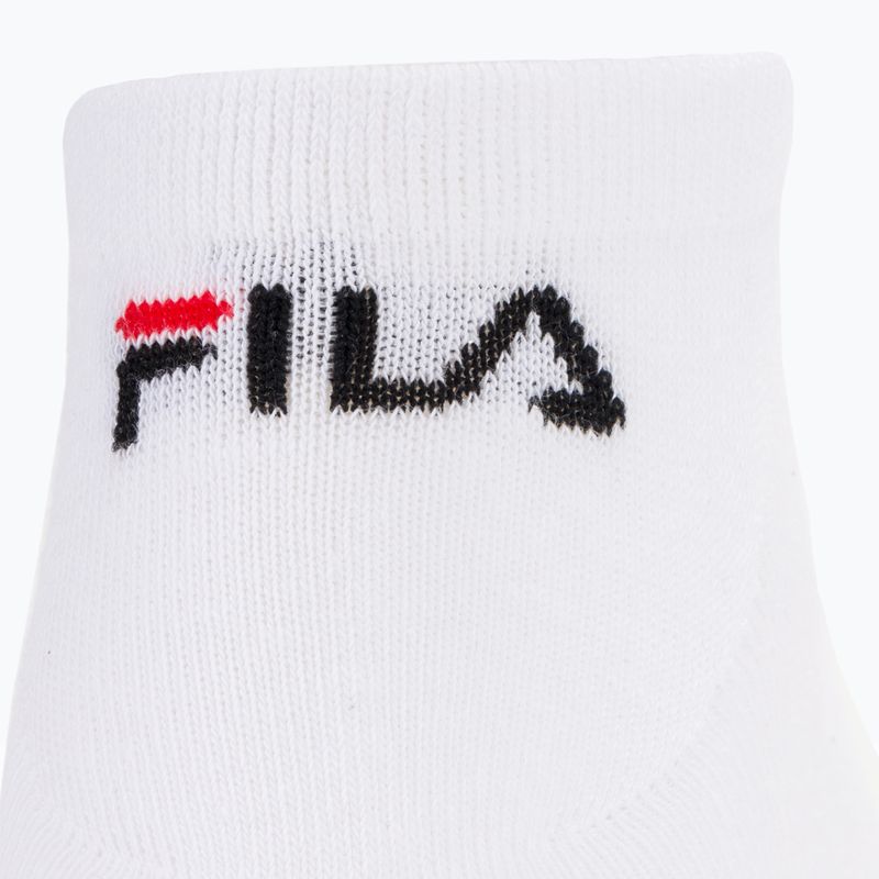 FILA Unisex Invisble Plain 3 Pack чорапи бели 4