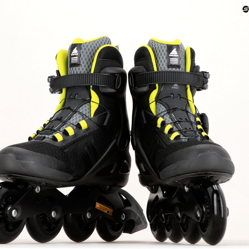 Мъжки ролкови кънки Rollerblade Macroblade 84 BOA black/green 07370600 17