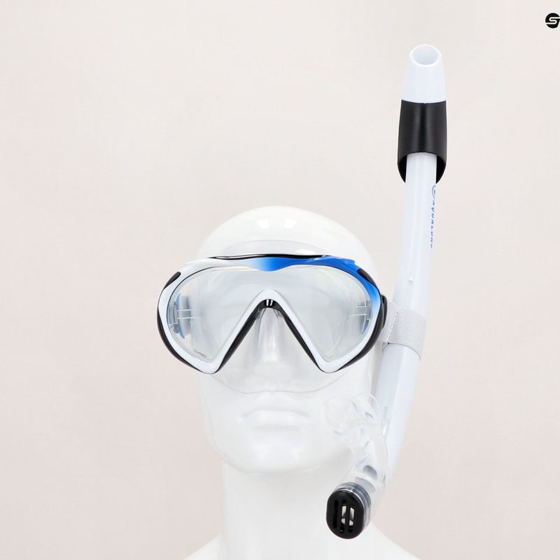 Комплект за гмуркане с шнорхел Aqualung Compass черен и бял SR4110109XL 17