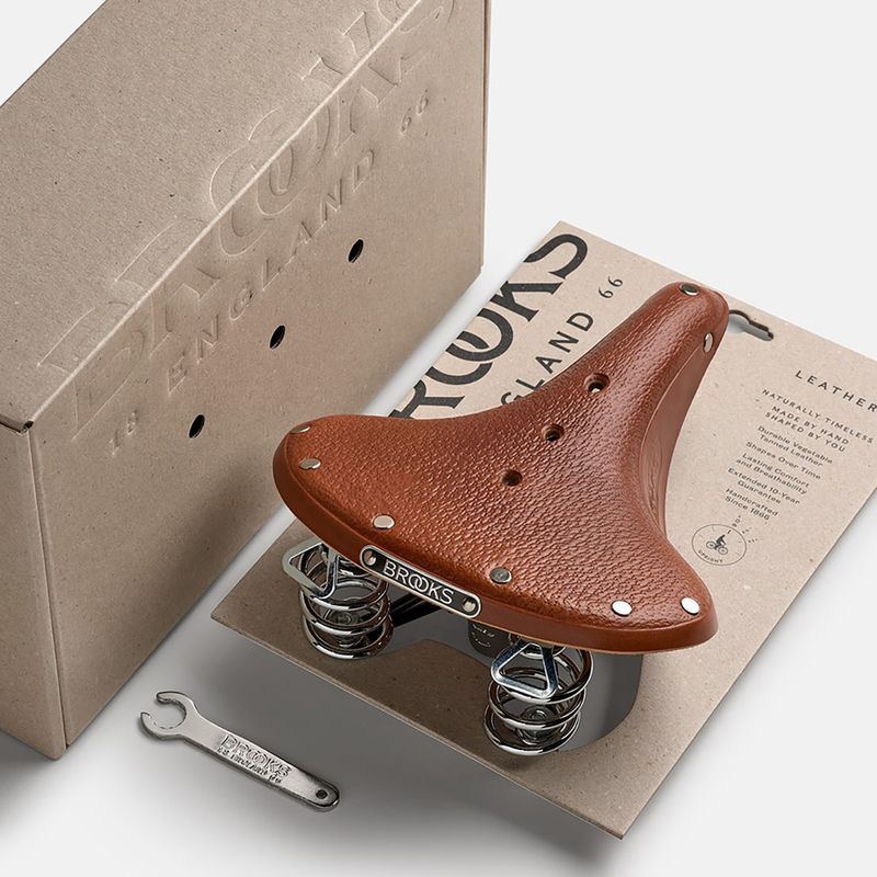 Седалка за велосипед Brooks England B66 Short honey 8