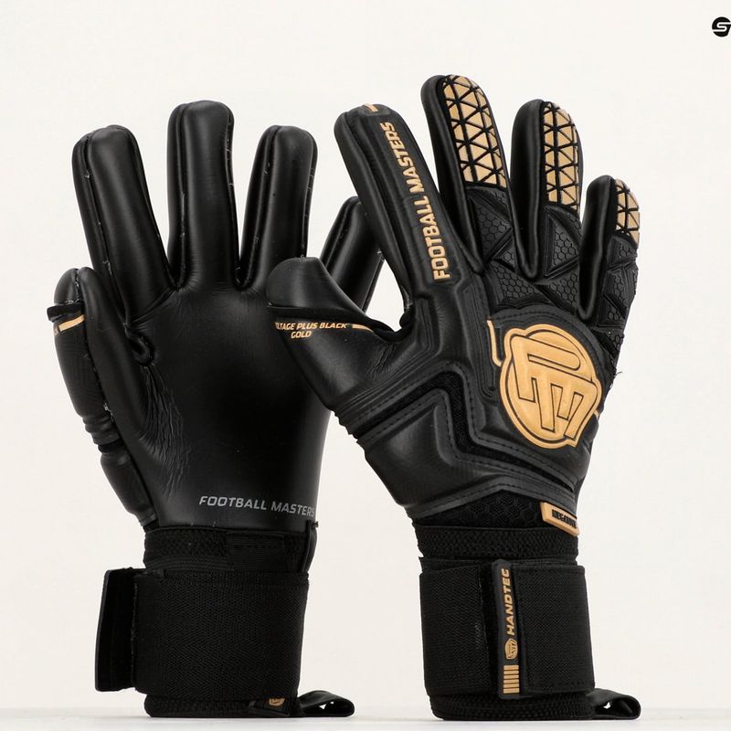 Детски вратарски ръкавици Football Masters Voltage Plus NC v 4.0 черни 1190-3 12