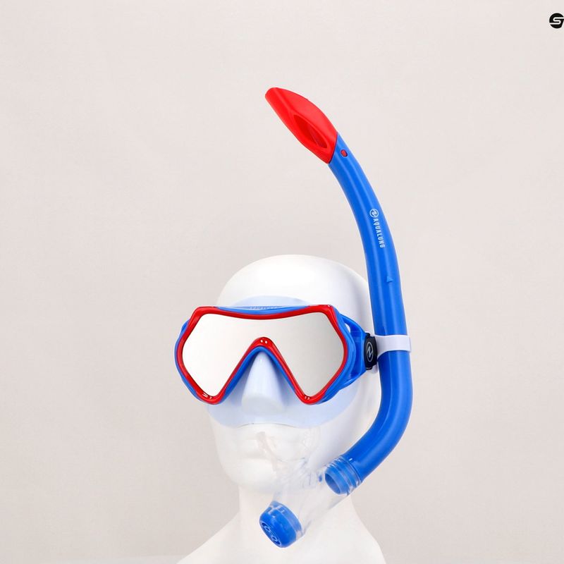 Детски комплект за гмуркане с шнорхел Aqualung Hero Set white and blue SV1160940 16