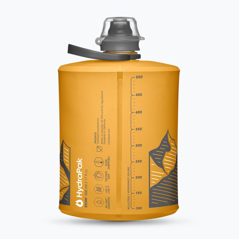 Туристическа бутилка HydraPak Stow 500 ml golden yellow 2
